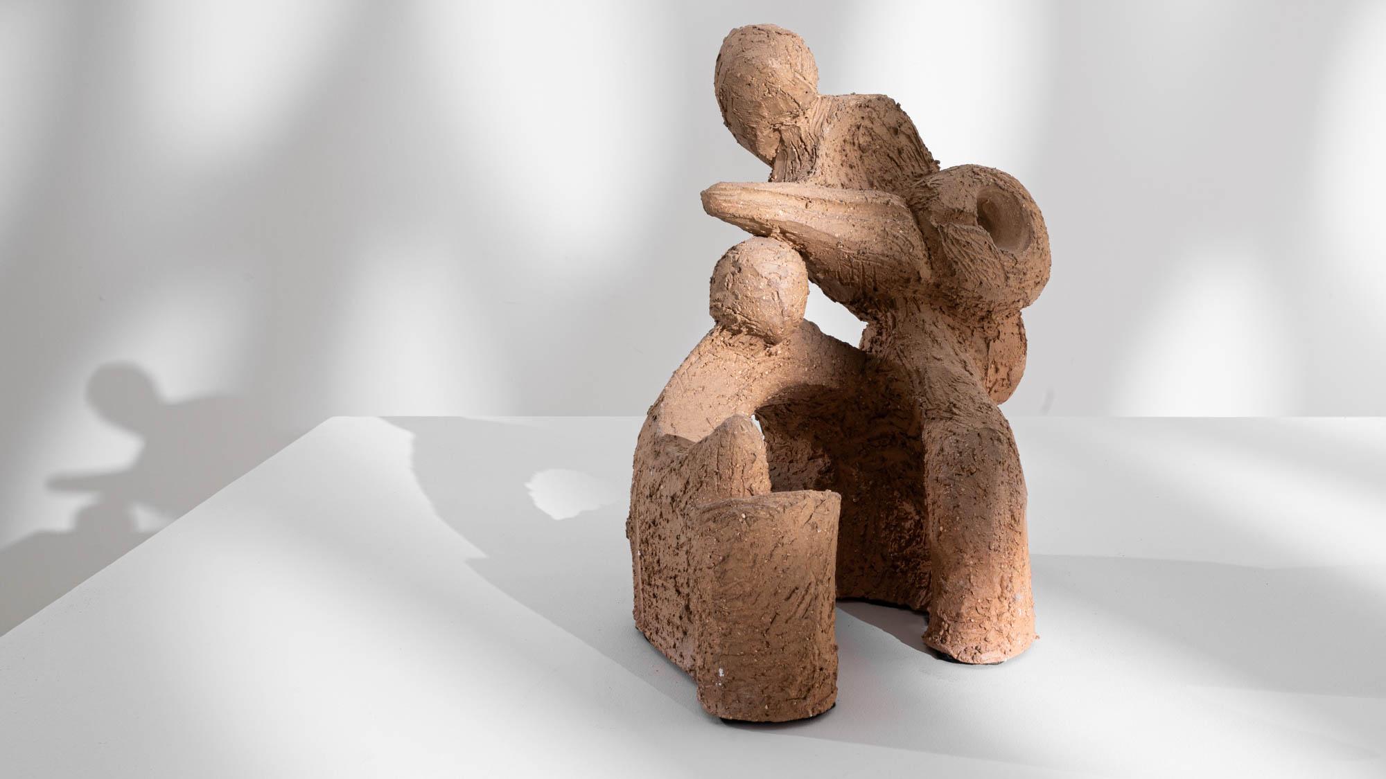 Terre cuite Sculpture en terre cuite française du 20e siècle en vente