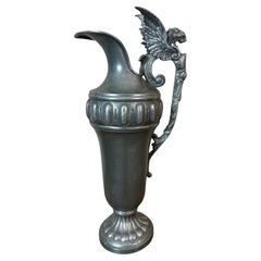 20th century French Tin Pewter with a Griffin Head, 1930s
