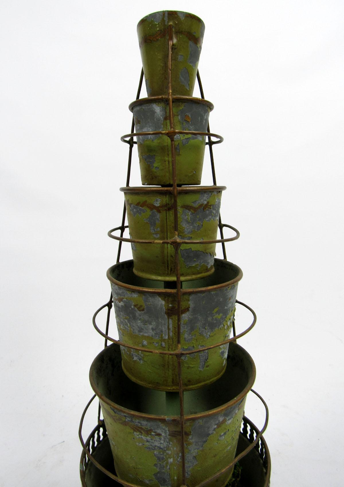 20th Century French Tôle-Peinte Six-Tier Cachepot 12