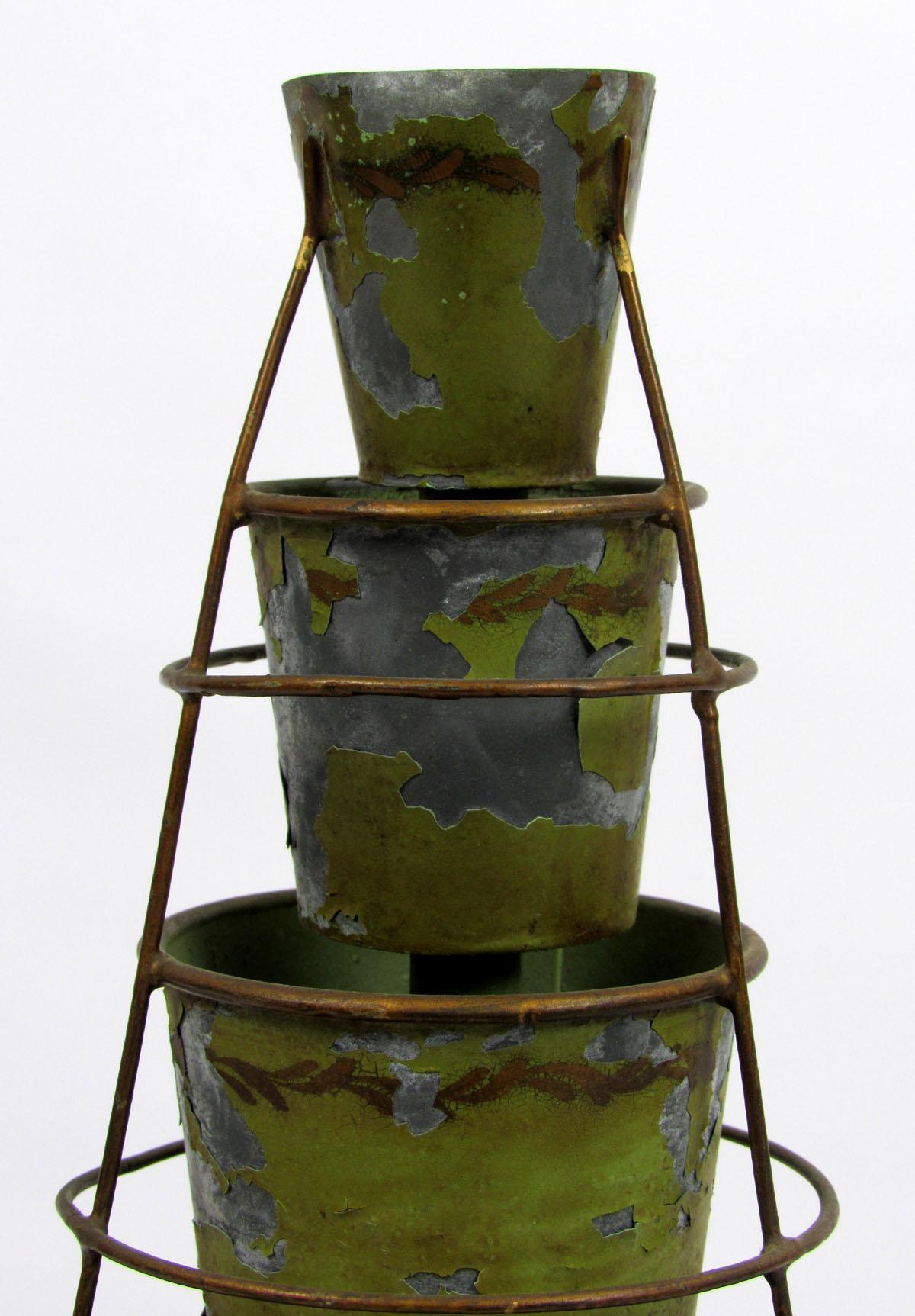 20th Century French Tôle-Peinte Six-Tier Cachepot 4