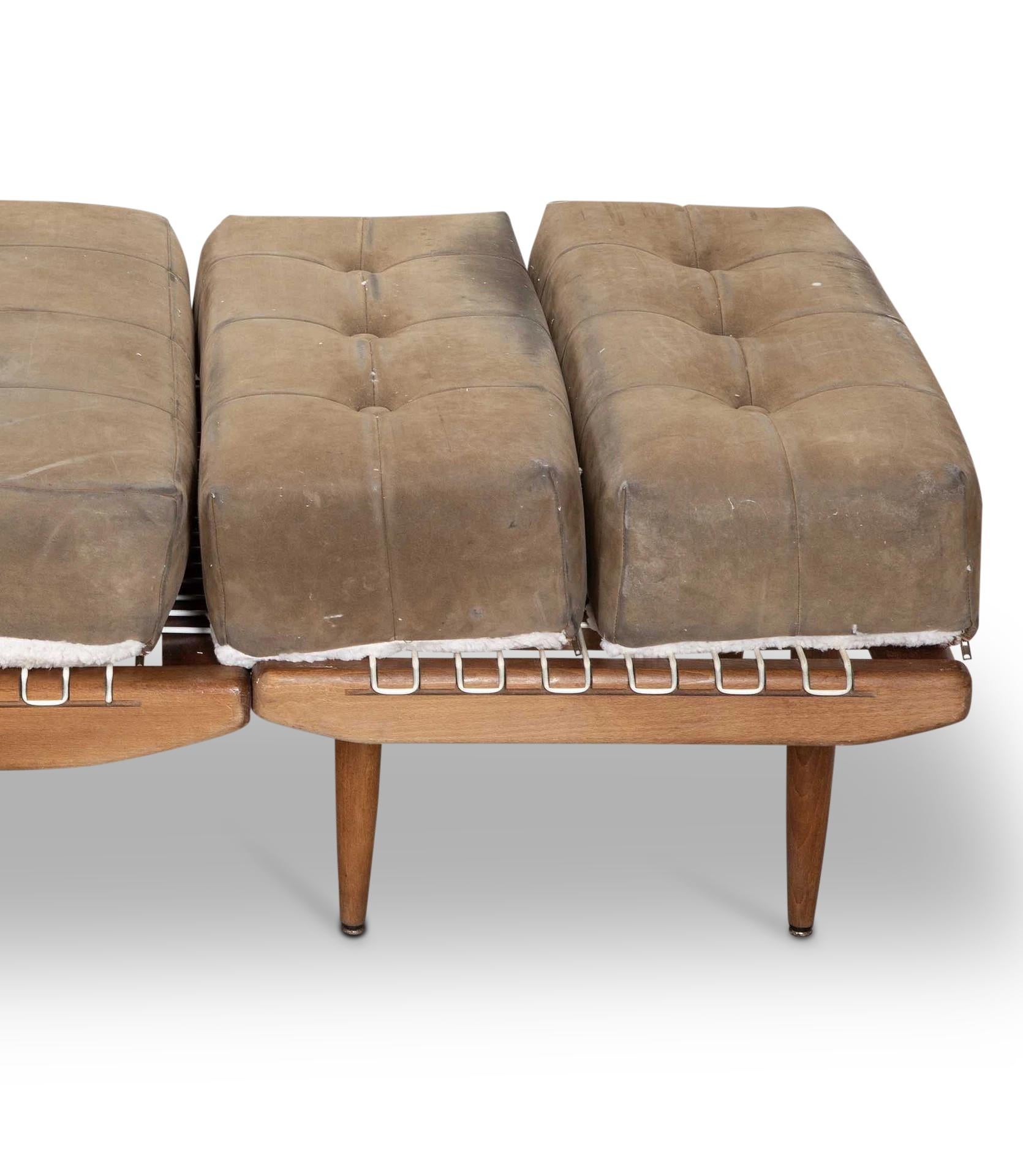 Modern 20th Century French Two Part Chaise Longue For Sale