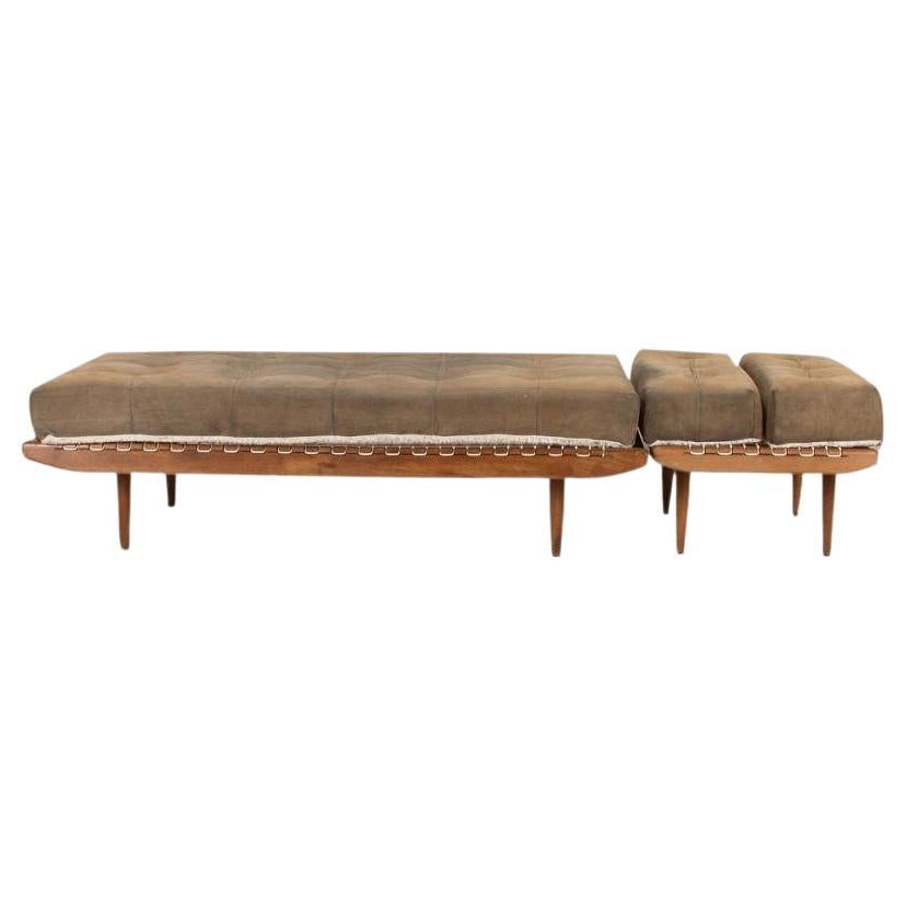 20th Century French Two Part Chaise Longue For Sale