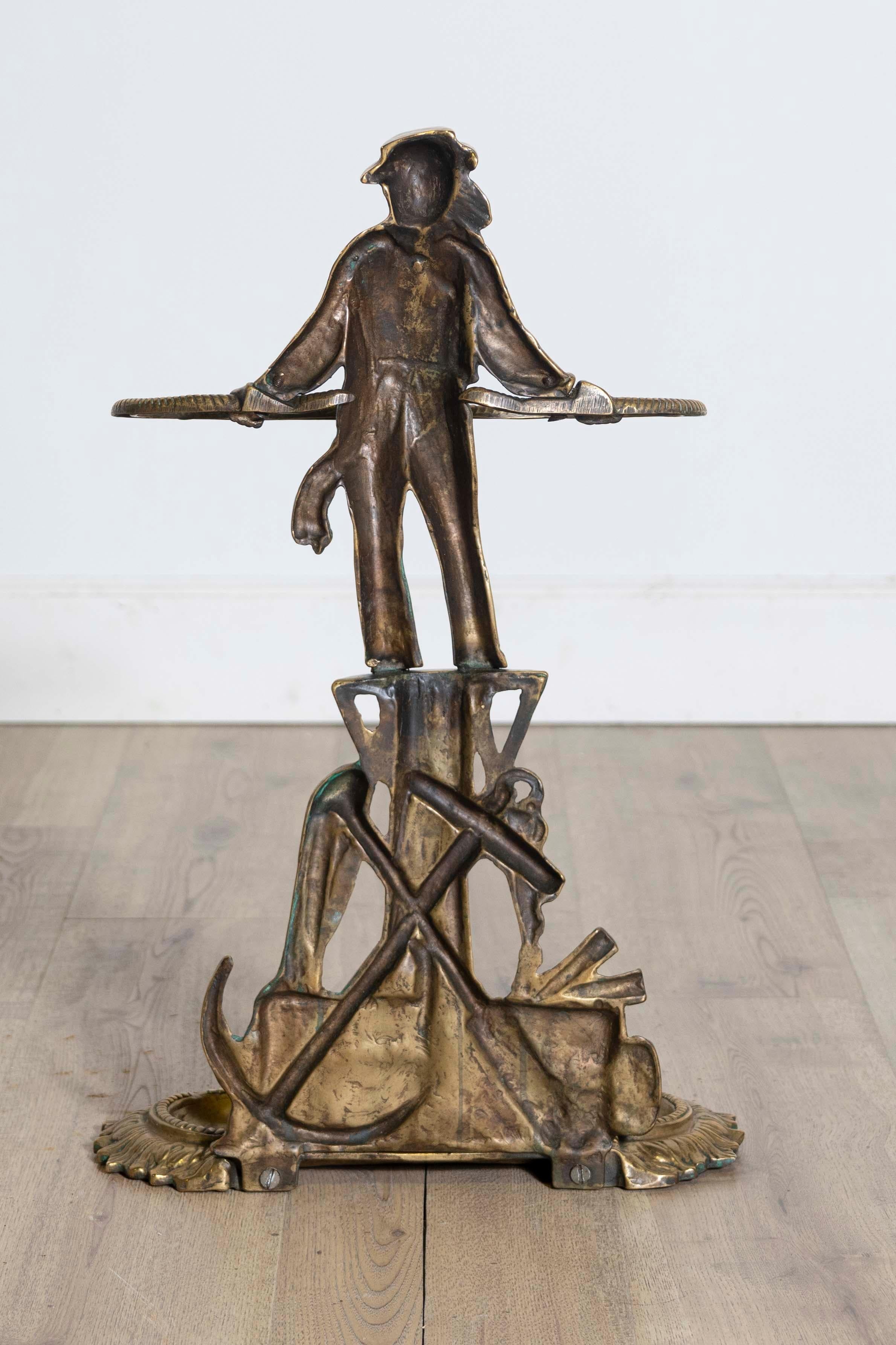 Bronze 20th Century French Umbrella Stand For Sale