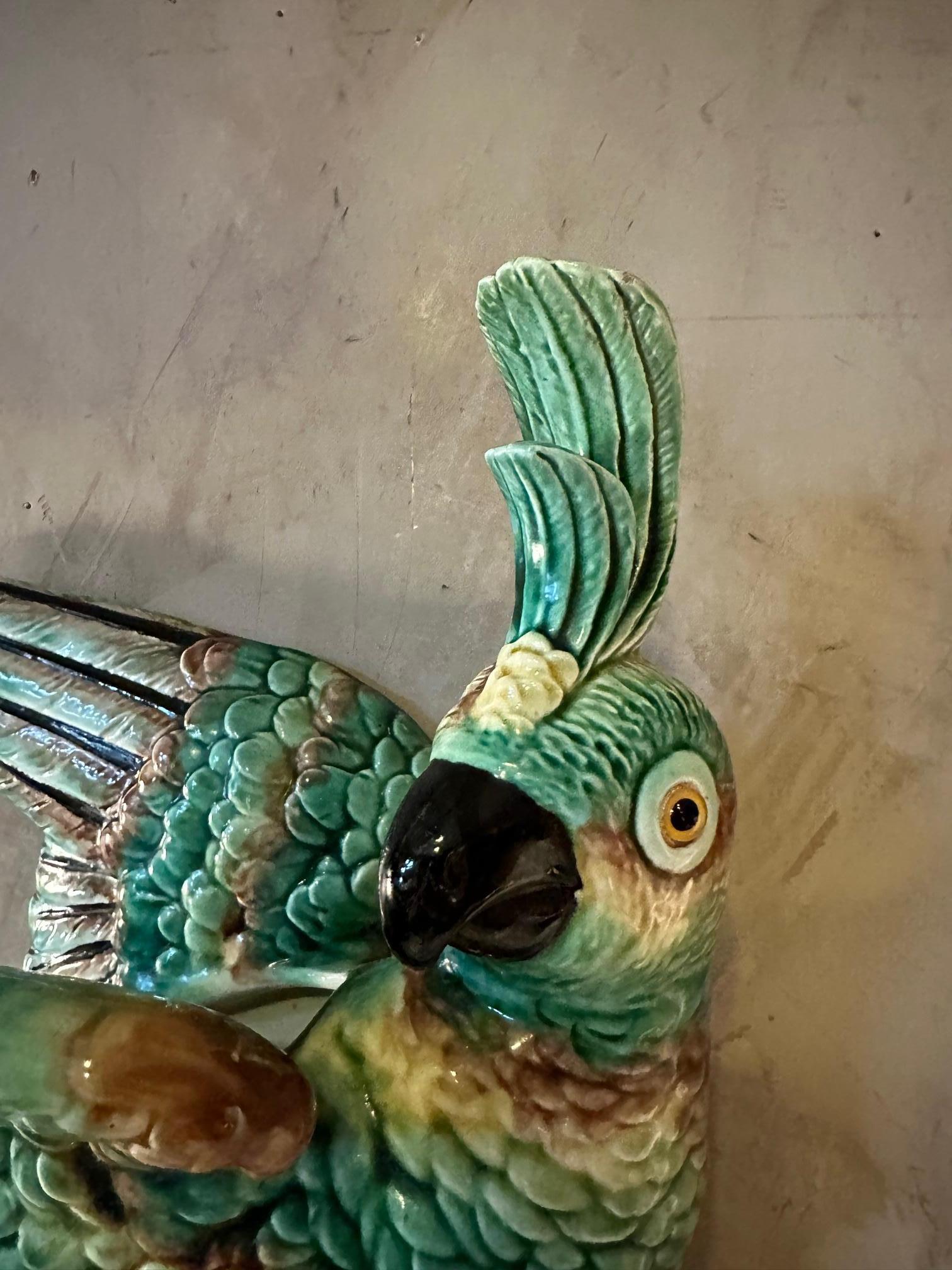 20th century French Vallauris Ceramic Parrot, 1950s 3