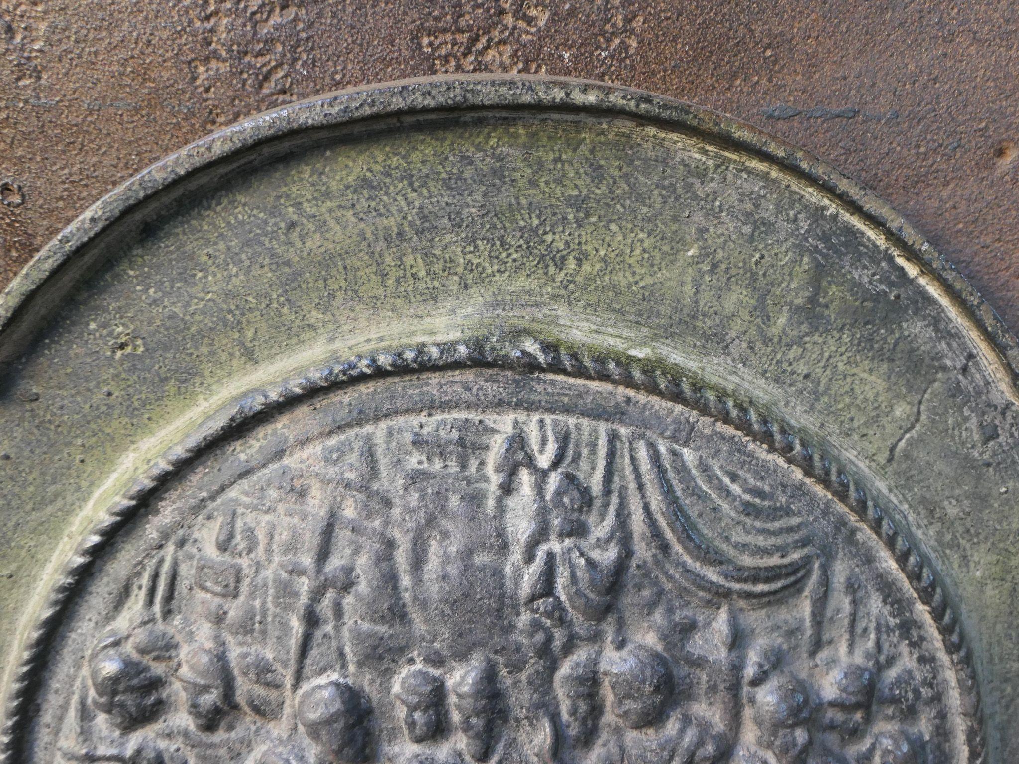 20th Century French Victorian Style 'Religious Theme' Fireback / Backsplash For Sale 1