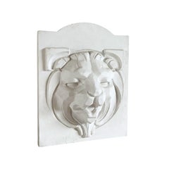 20th Century French Vintage Architectural Grotesque Plaster Mask