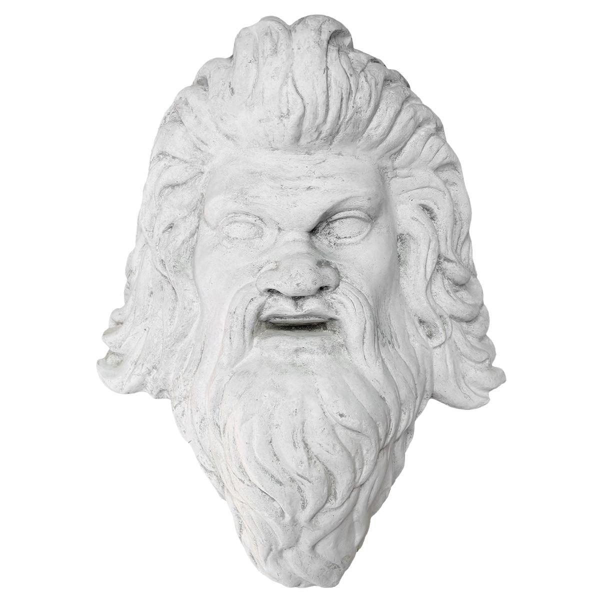 Modello architettonico d'epoca francese del 20° secolo in gesso del dio greco Zeus in vendita