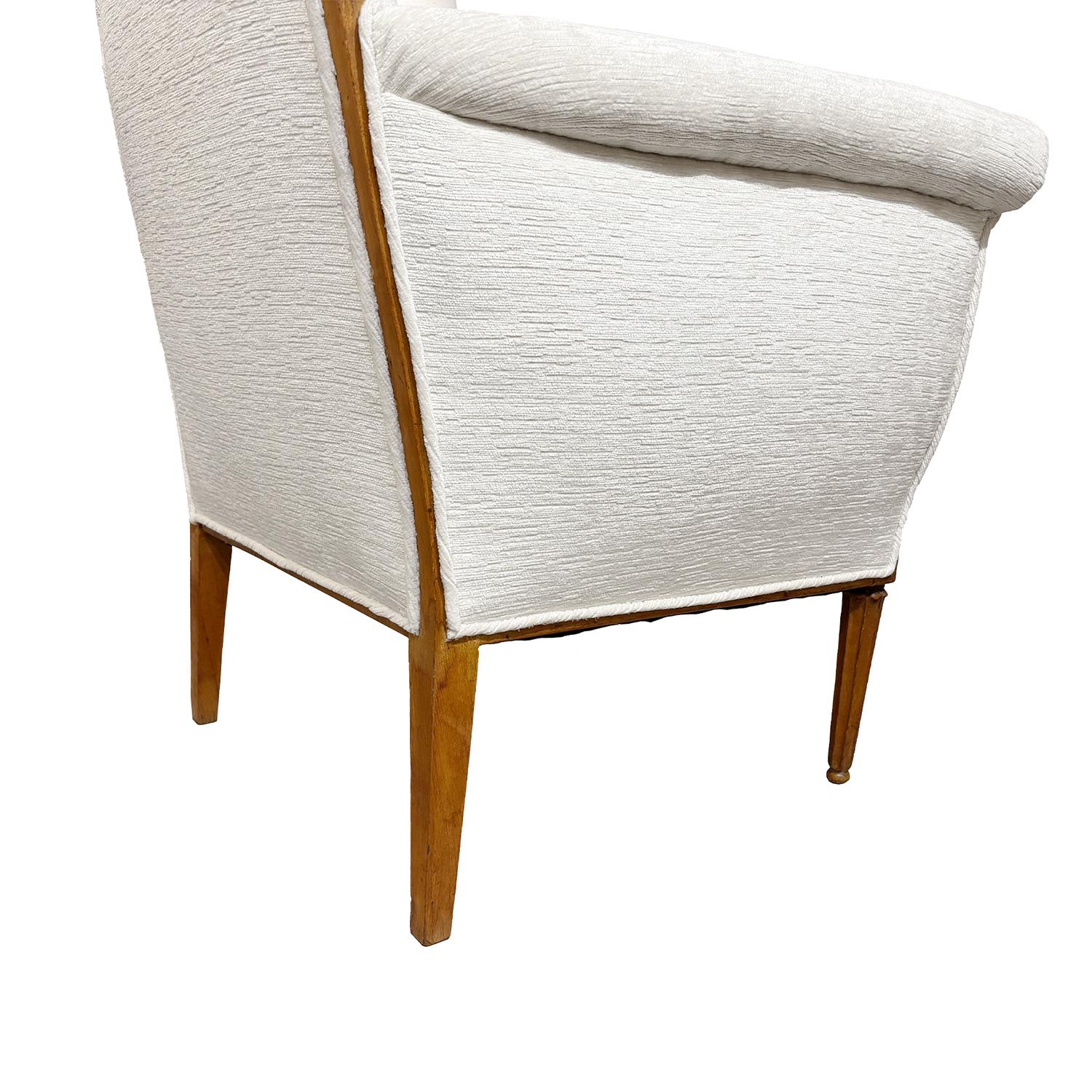 Französischer Vintage-Sessel aus Nussbaumholz von Paul Follot aus dem 20. Jahrhundert im Art Déco-Stil im Angebot 4