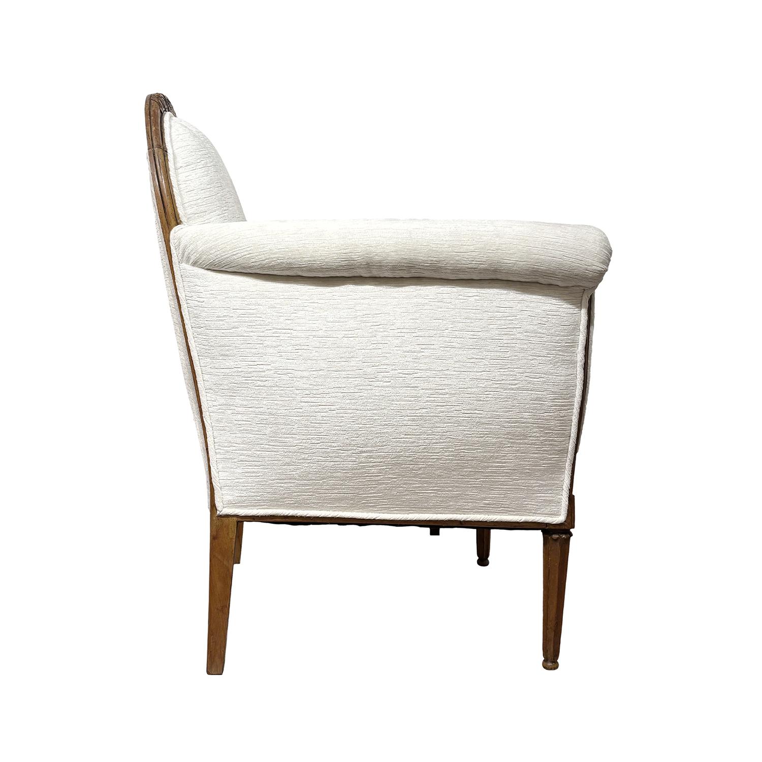 Französischer Vintage-Sessel aus Nussbaumholz von Paul Follot aus dem 20. Jahrhundert im Art Déco-Stil im Angebot 1