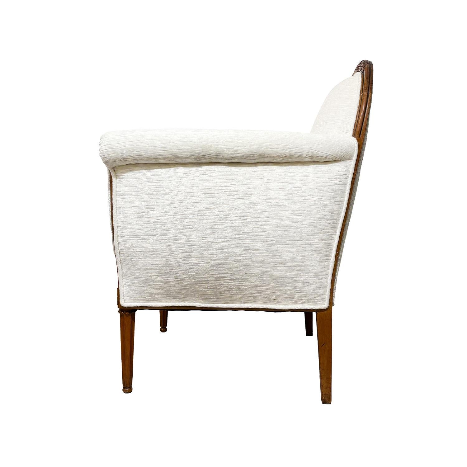 Französischer Vintage-Sessel aus Nussbaumholz von Paul Follot aus dem 20. Jahrhundert im Art Déco-Stil im Angebot 2