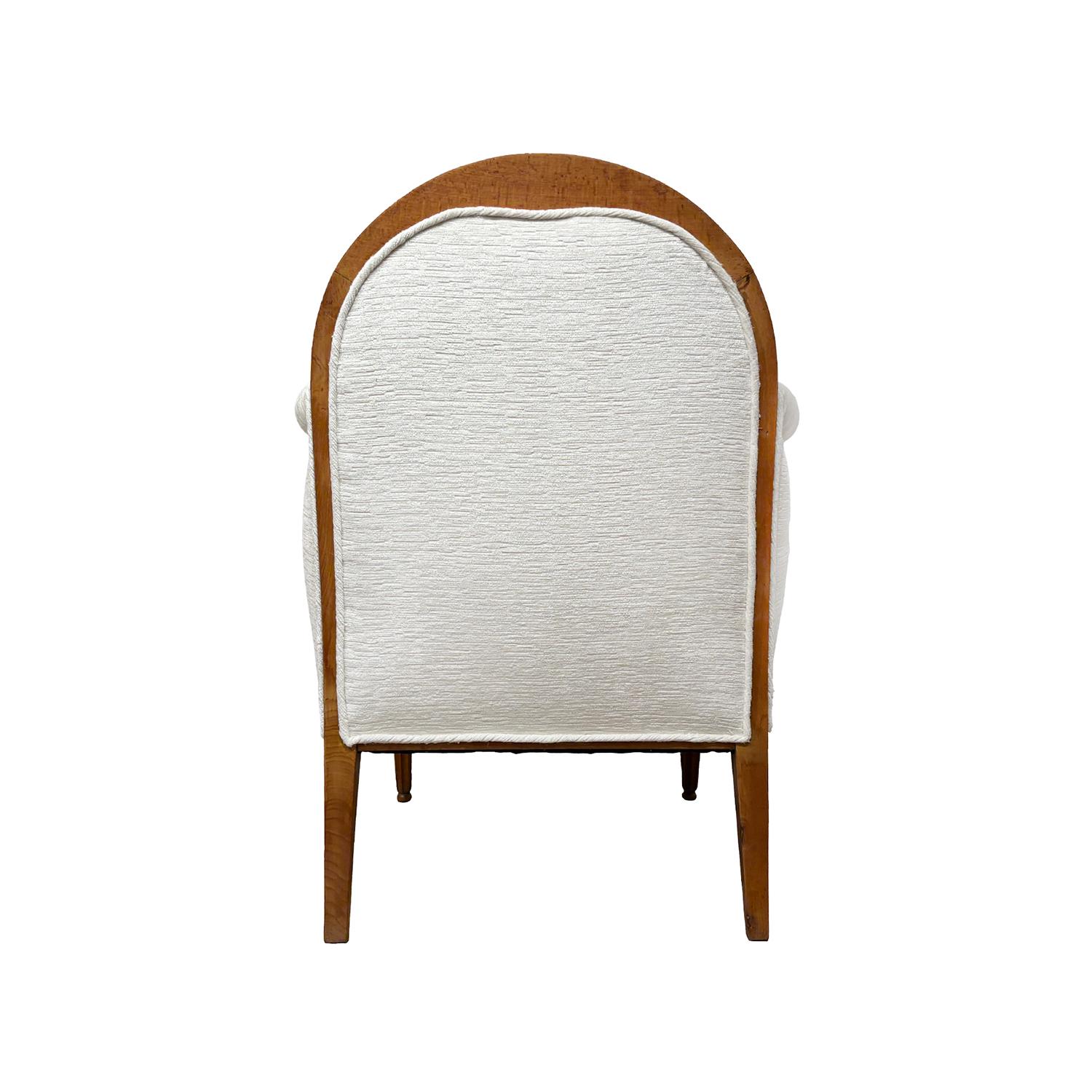 Französischer Vintage-Sessel aus Nussbaumholz von Paul Follot aus dem 20. Jahrhundert im Art Déco-Stil im Angebot 3