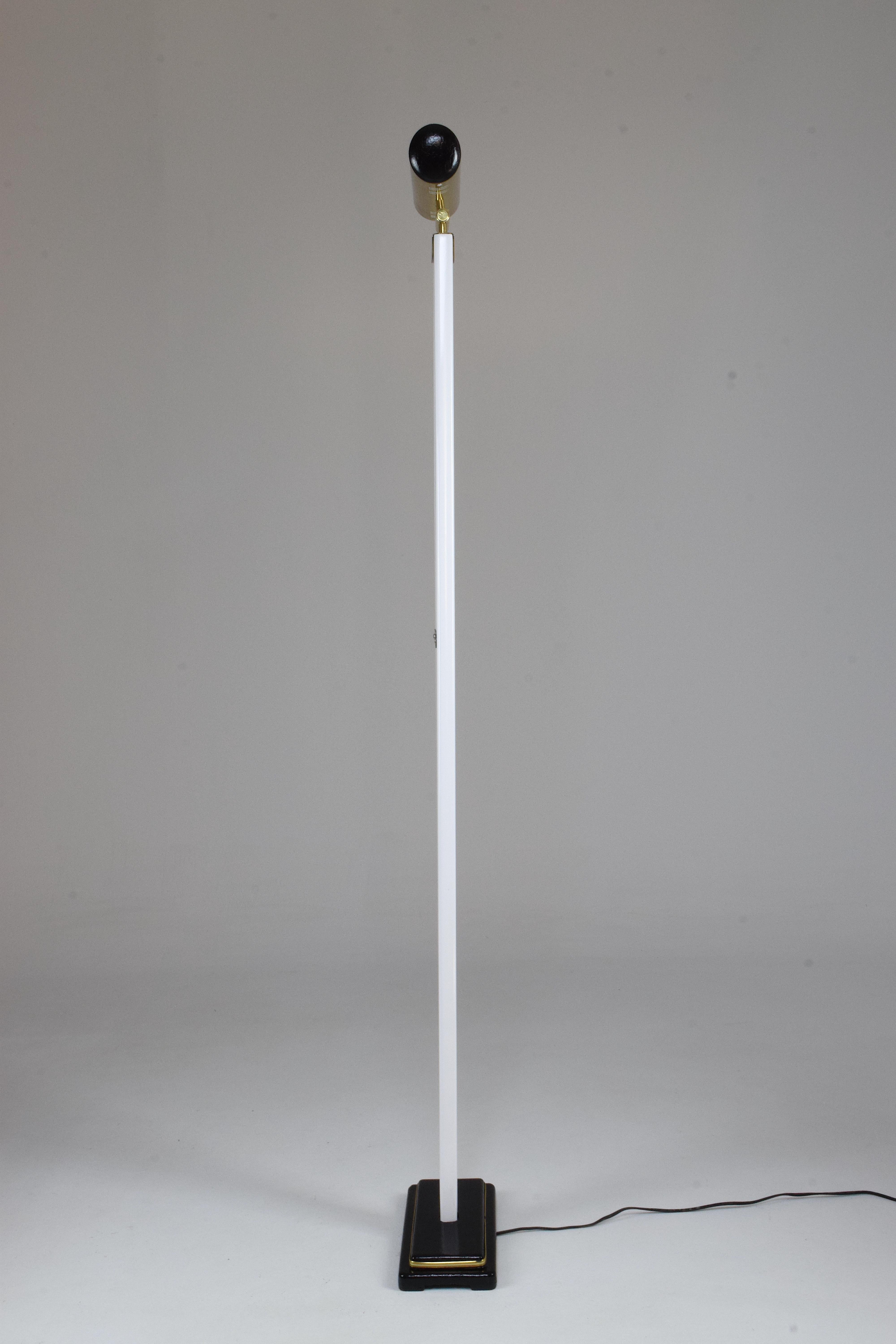 20th Century French Vintage Brass Floor Lamp, 1970s 2