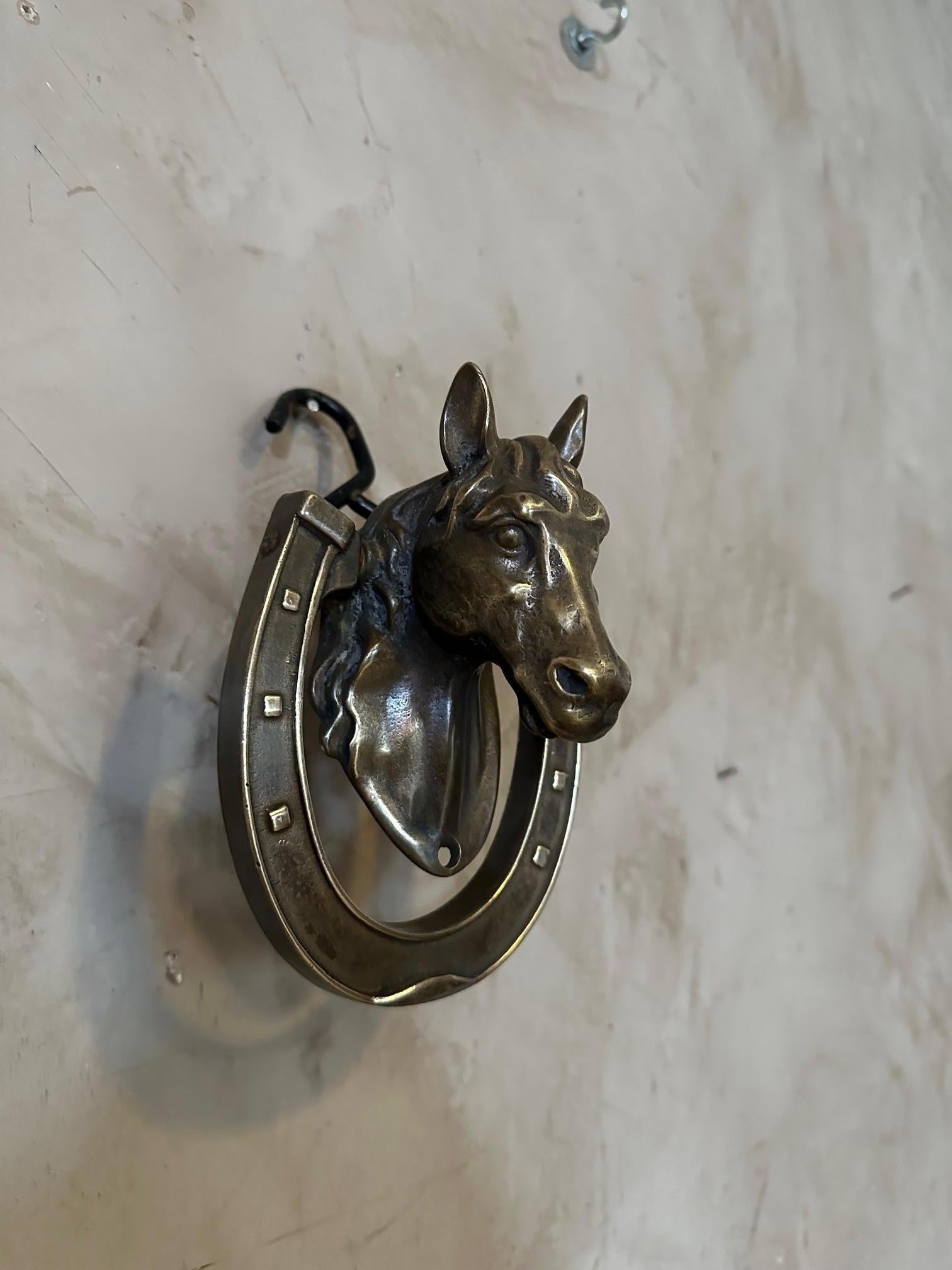 Aldaba de puerta francesa del siglo XX en bronce vintage, años 50 Francés en venta