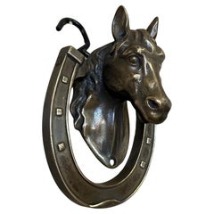 20ème siècle Français Door Knocker Vintage Bronze, 1950s