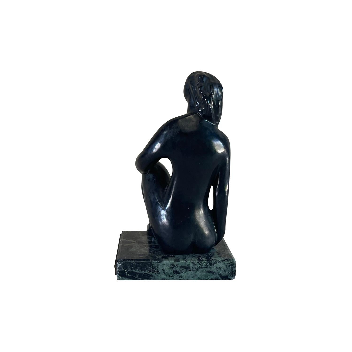 Statuetta di bronzo vintage francese del XX secolo - Fonderies Gailly in vendita 1