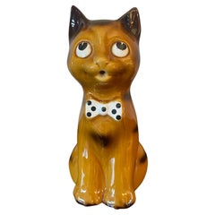 20th Century French Vintage Ceramic Cat Pitcher, 1960s