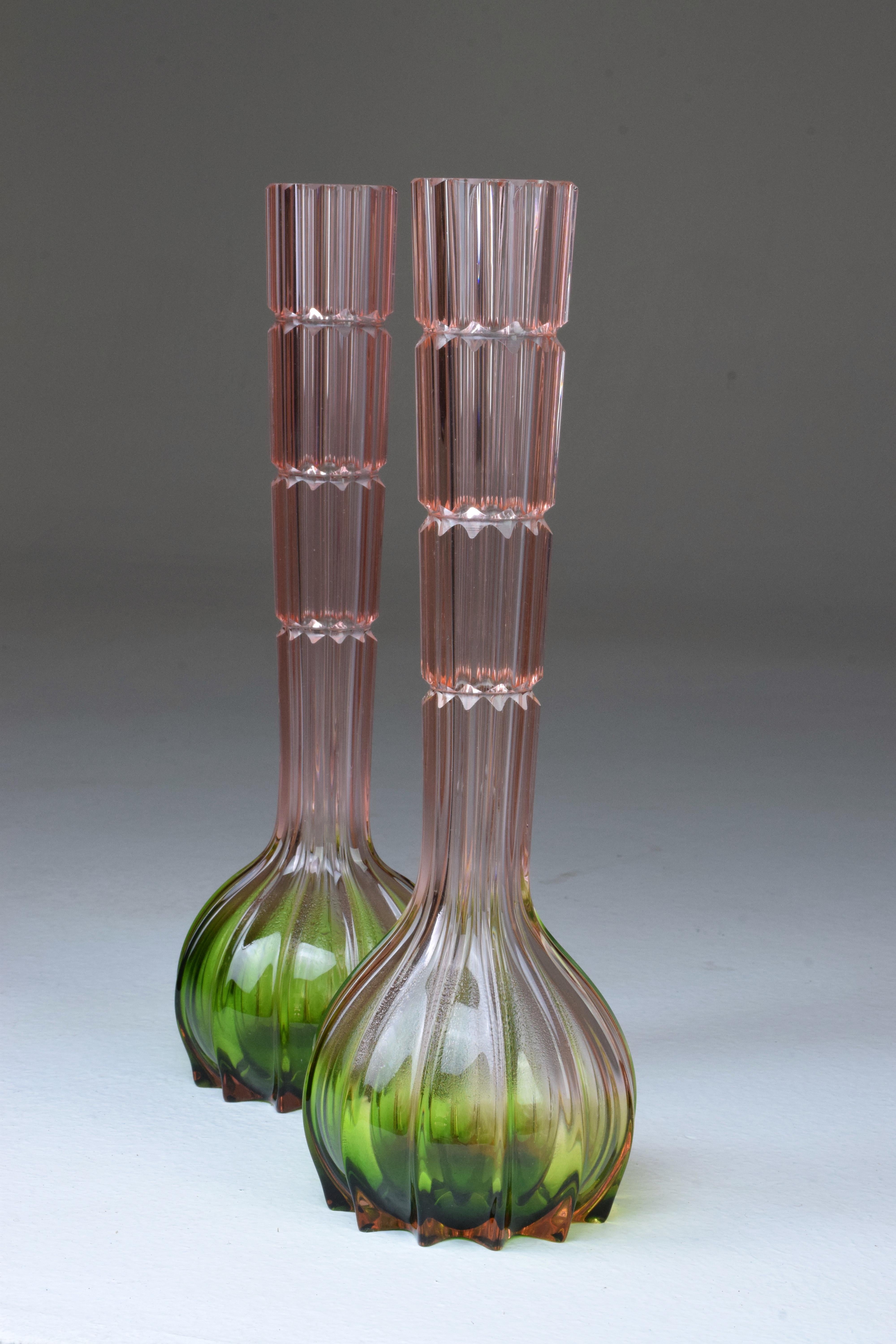 20th Century French Vintage Crystal Vases, 1960s 1