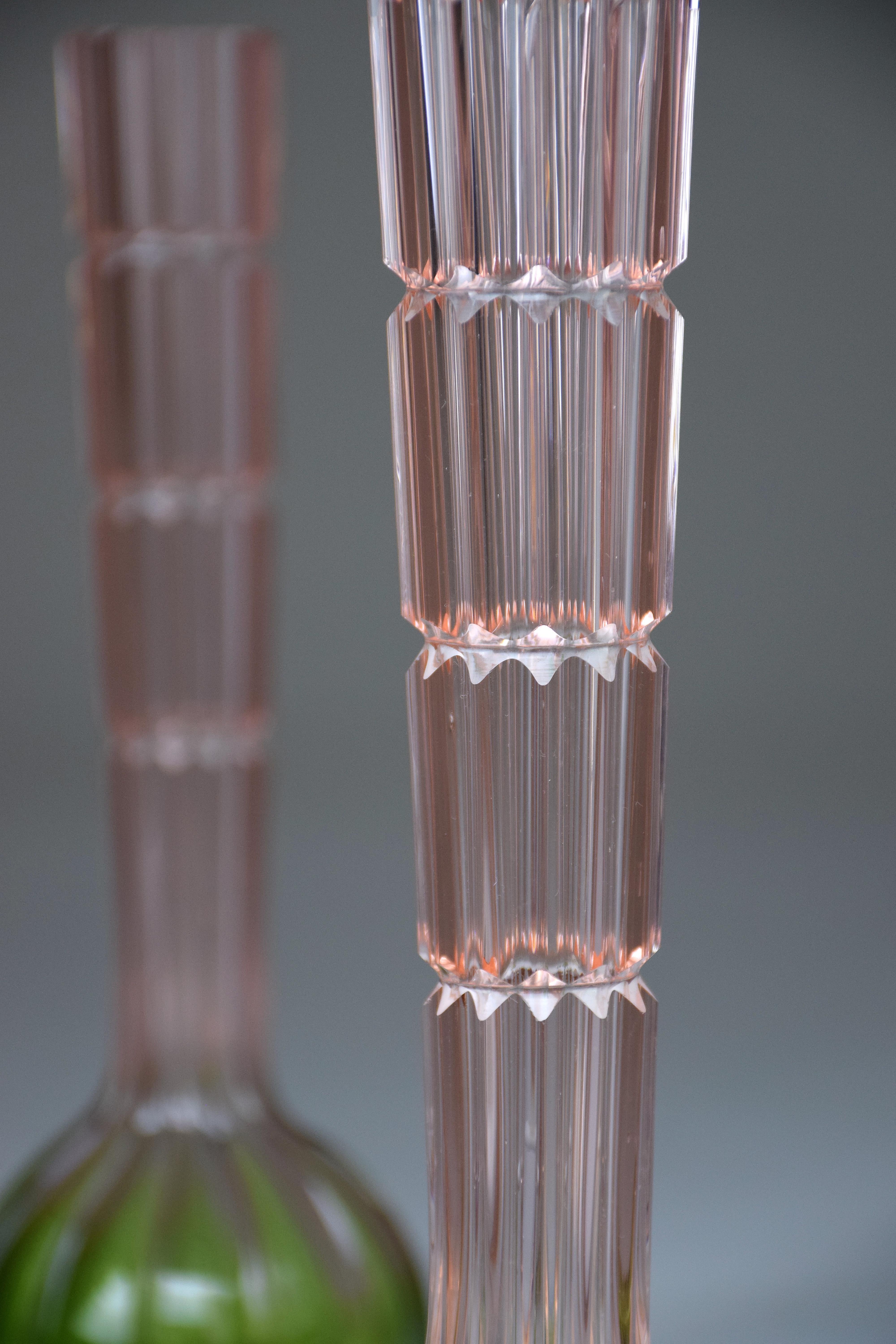 20th Century French Vintage Crystal Vases, 1960s 2