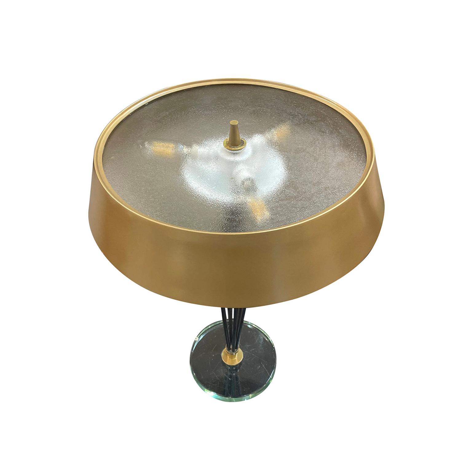 20th Century French Vintage Murano Glass Table Lamp by Max Ingrand & Fontana Art In Good Condition For Sale In West Palm Beach, FL