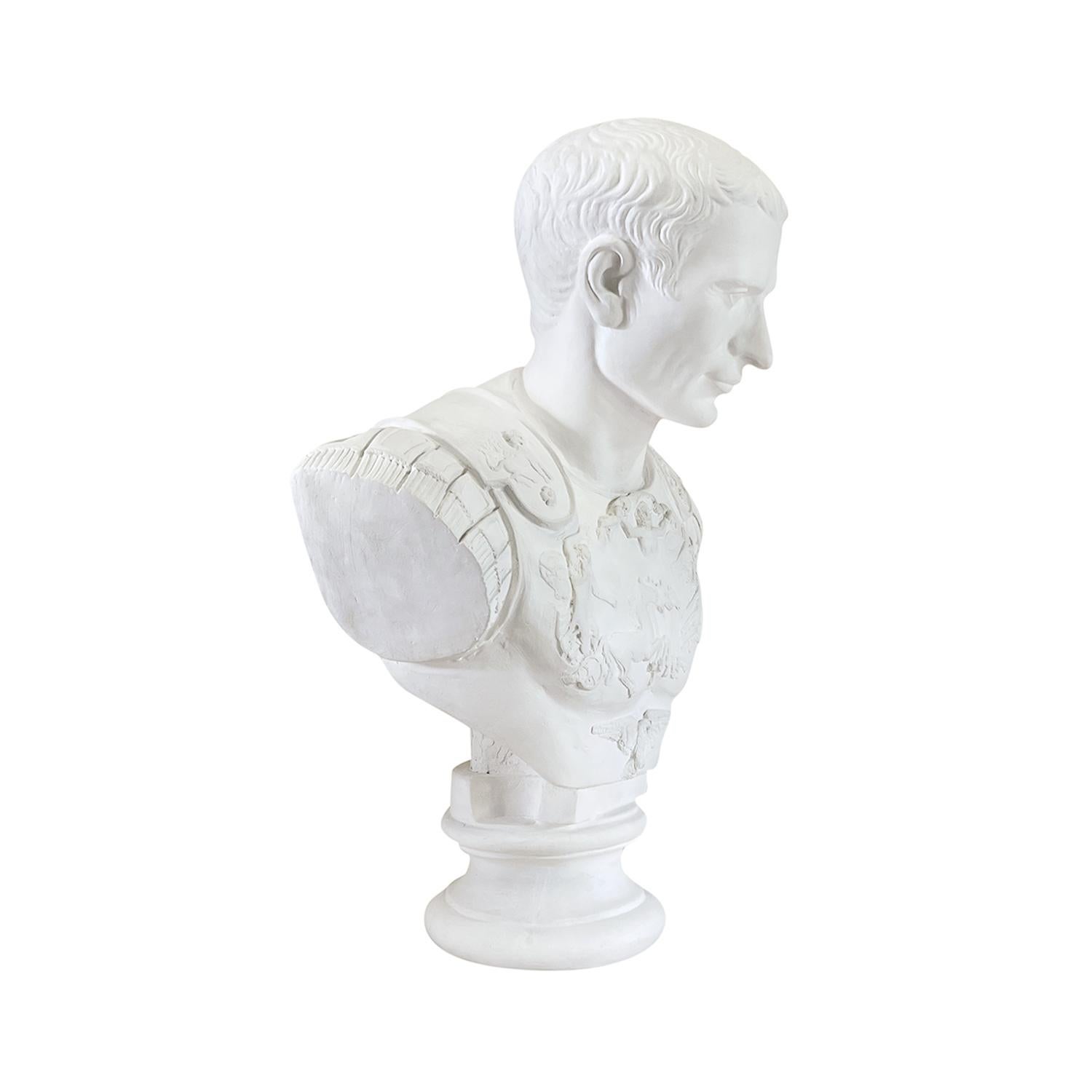 Francese Busto in gesso di Giulio Cesare d'epoca francese del XX secolo in vendita
