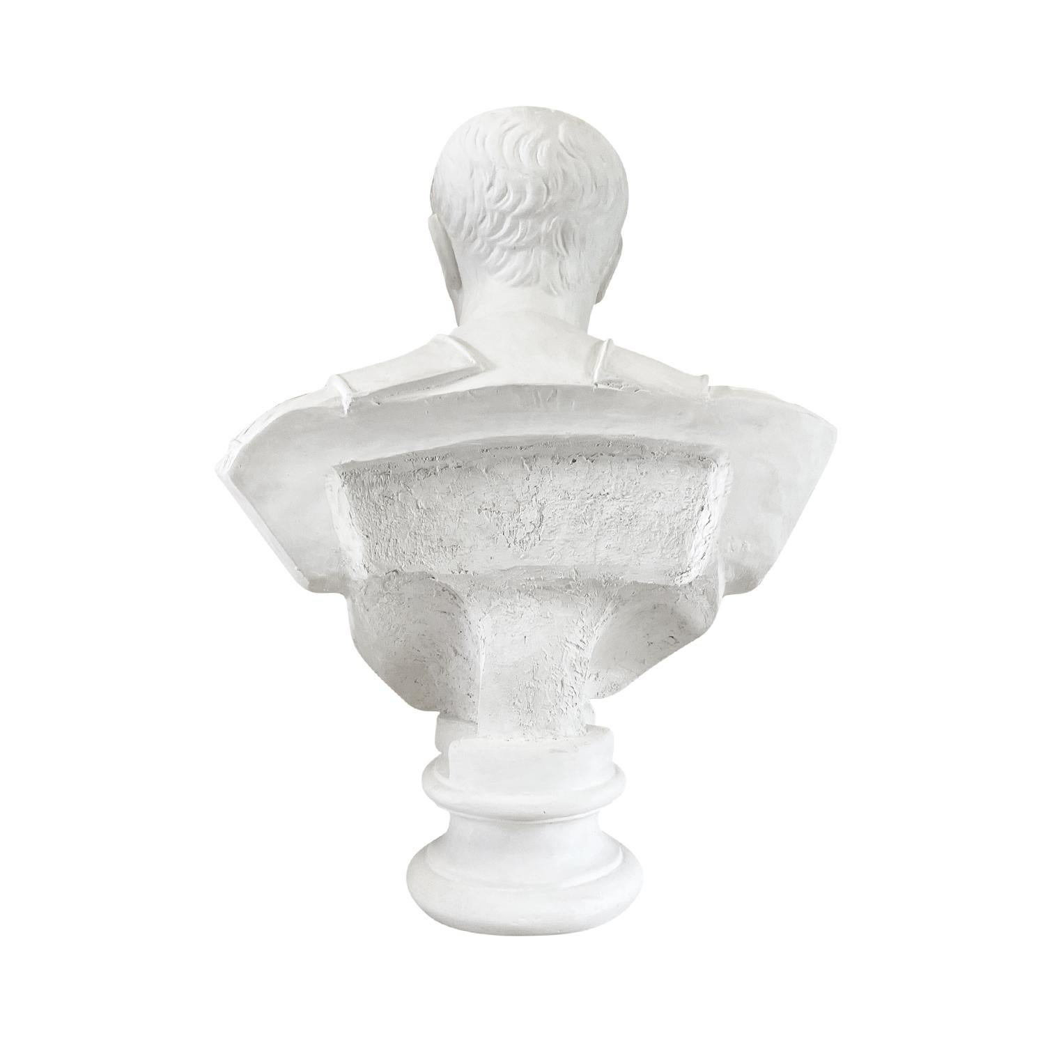 Busto in gesso di Giulio Cesare d'epoca francese del XX secolo in vendita 1
