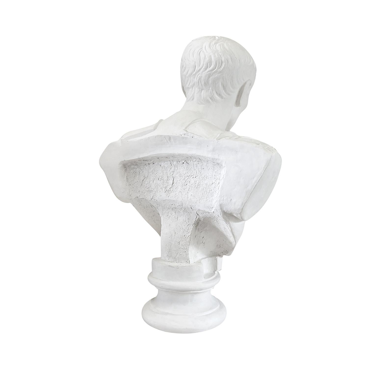 Busto in gesso di Giulio Cesare d'epoca francese del XX secolo in vendita 2