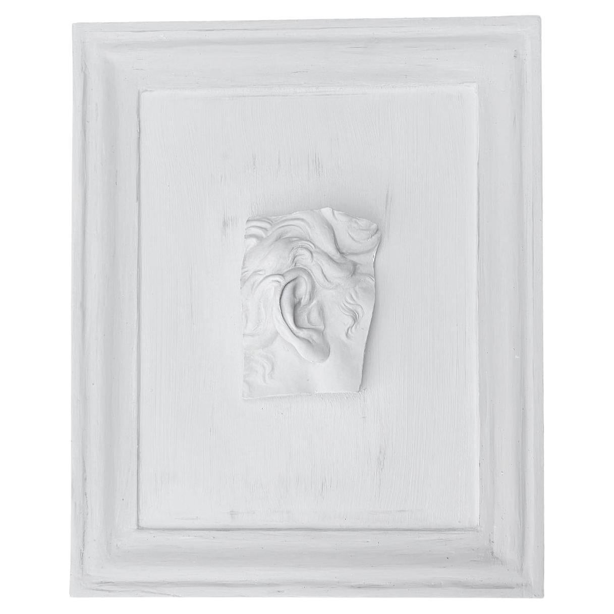 Frammento di lato in gesso d'epoca francese del XX secolo raffigurante Alexander il Grande in vendita