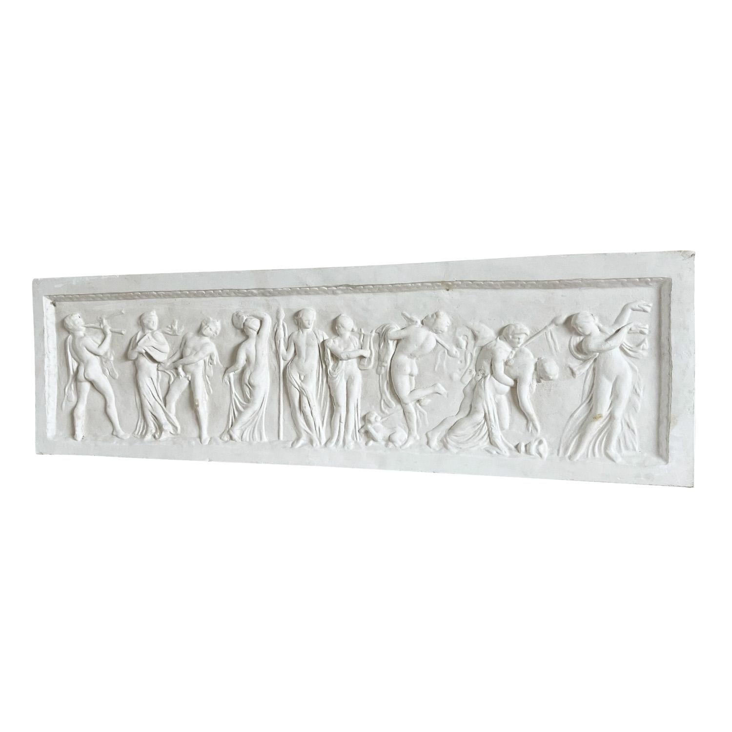 Francese Rilievo in gesso da parete in stile neoclassico vintage francese del XX secolo in vendita