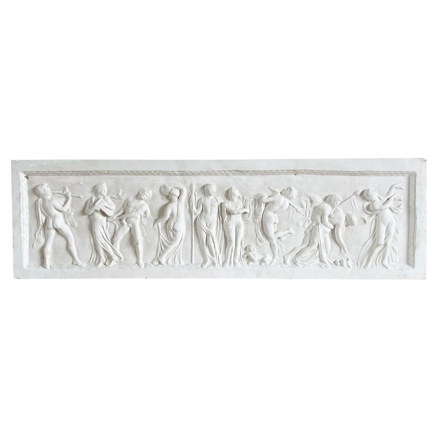 Rilievo in gesso da parete in stile neoclassico vintage francese del XX secolo in vendita
