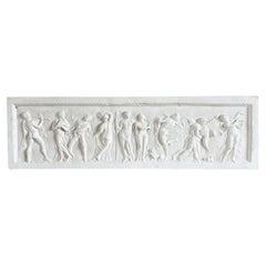 20th Century French Vintage Rectangular Neoclassical Style Wall Plaster Relief