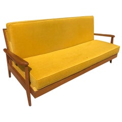 how to reupholster a sofa bed 20th Century French Used Reupholstered Sofa Bed, 1960s