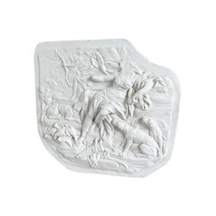 20th Century French Vintage Wall Plaster Relief of Artemis