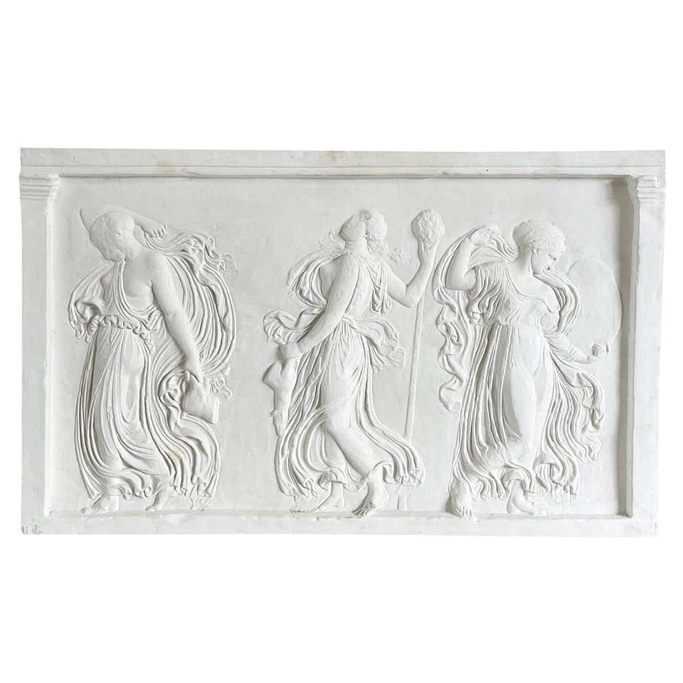 20th Century French Vintage Wall Plaster Relief of Artemis For Sale at ...