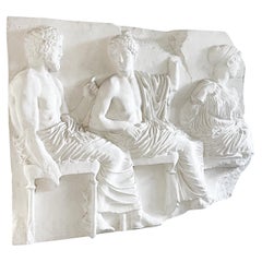 20th Century French Vintage Wall Relief of the Areopagus in Plaster