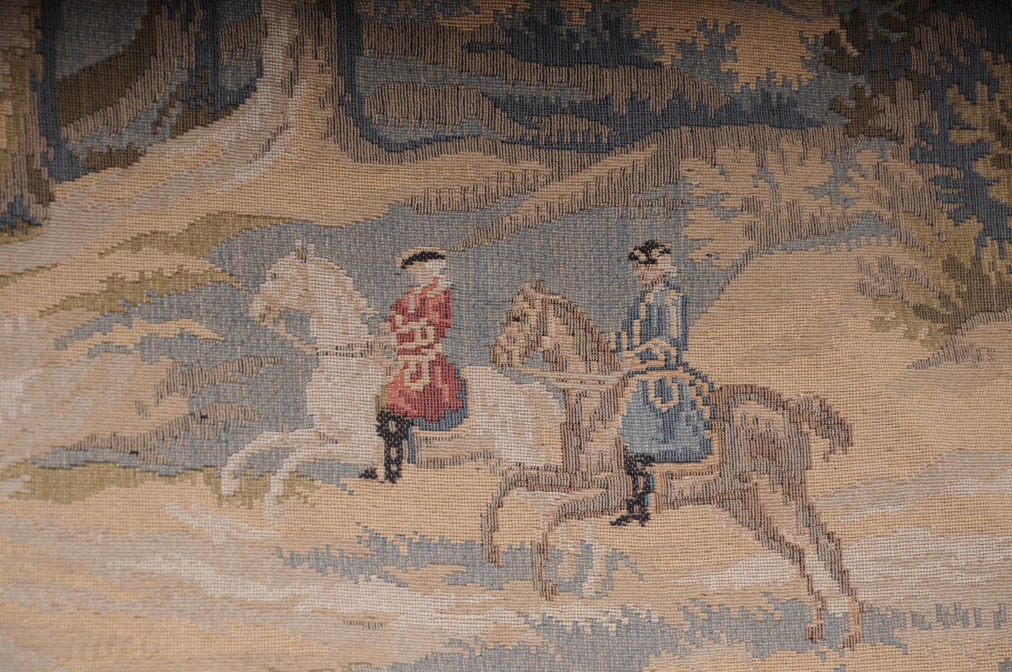 20th Century French wall gobelin tapestry, hunting scene 2