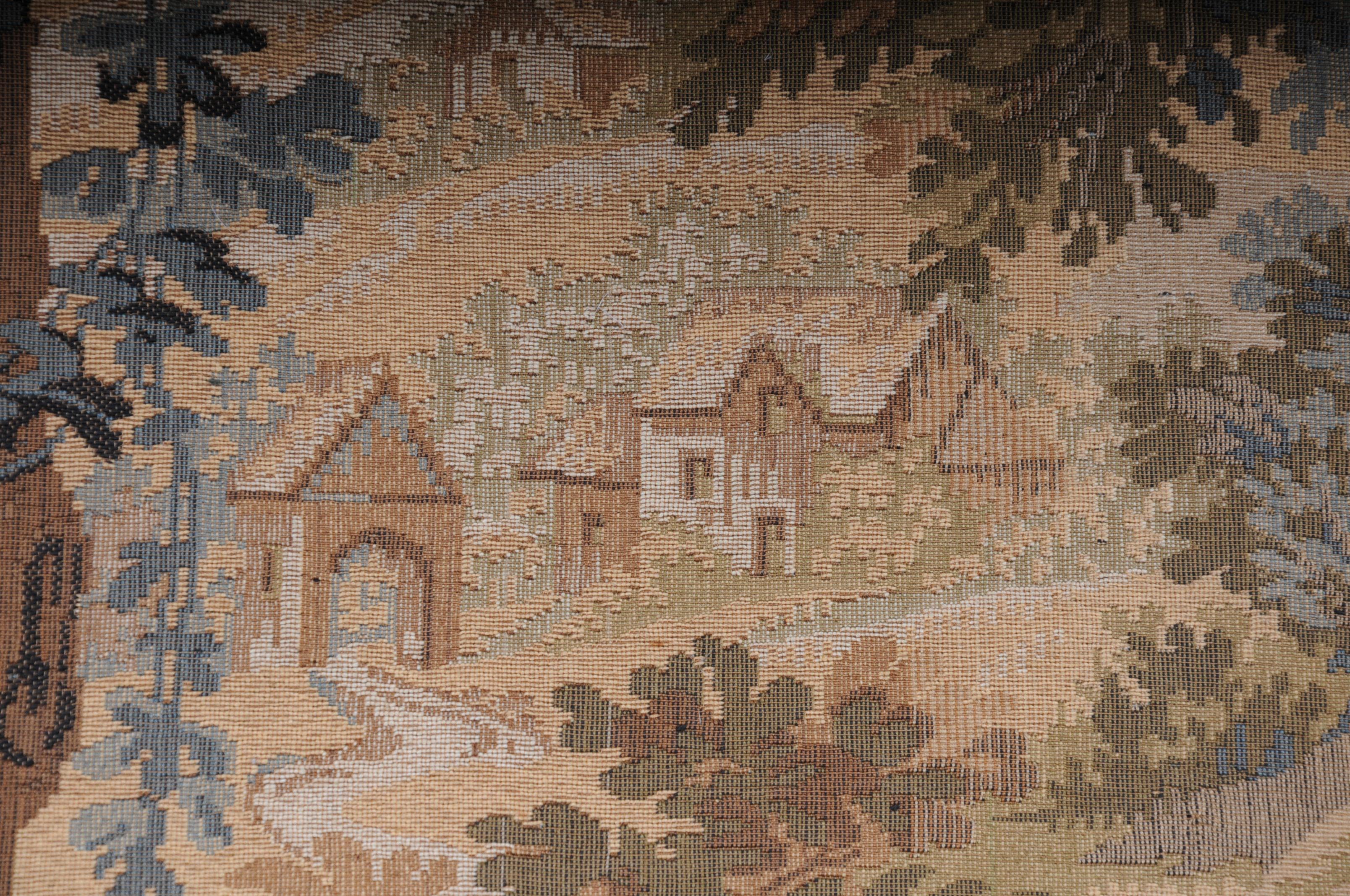 20th Century French wall gobelin tapestry, hunting scene 3