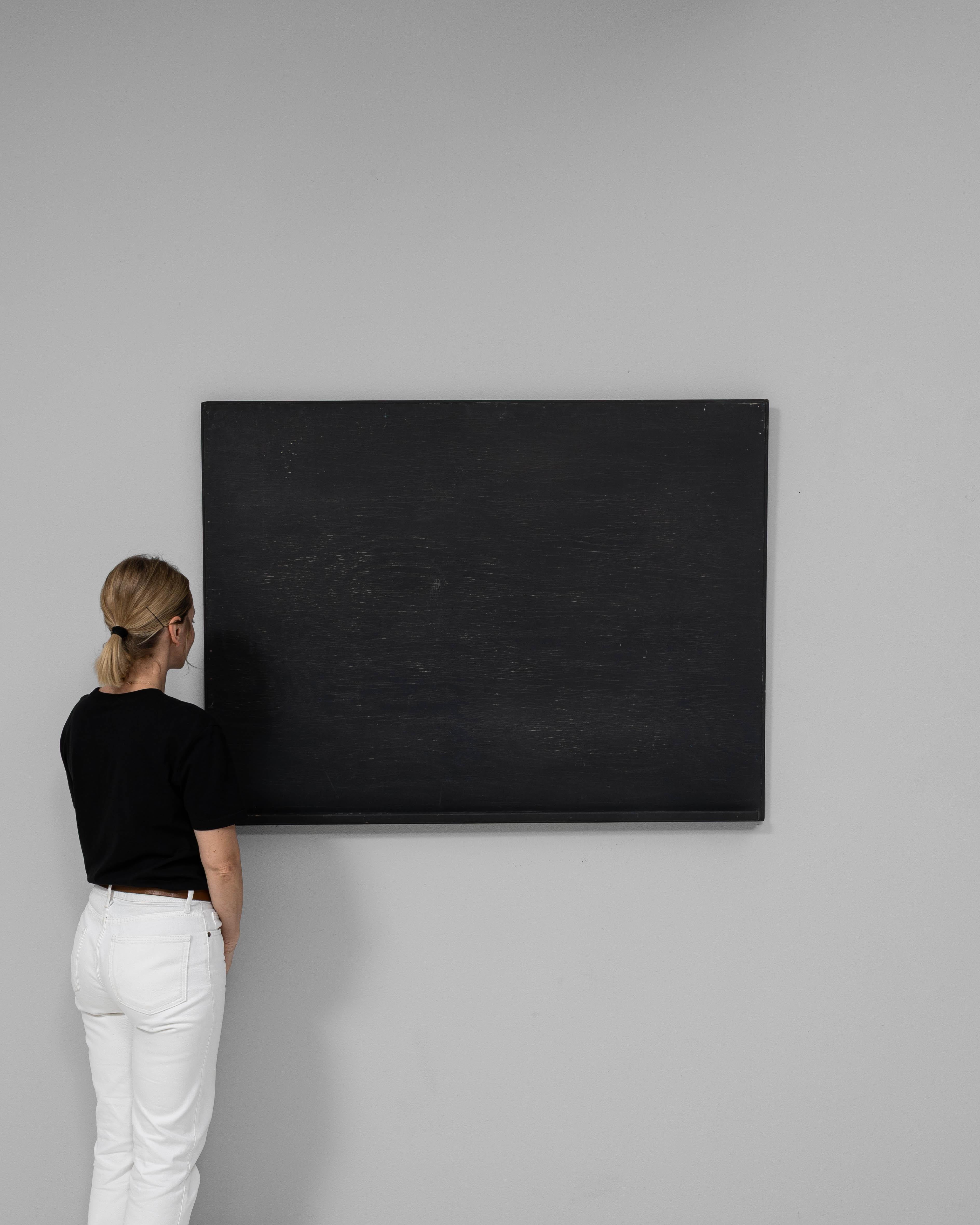 Français Tableau noir mural en bois français du 20e siècle en vente