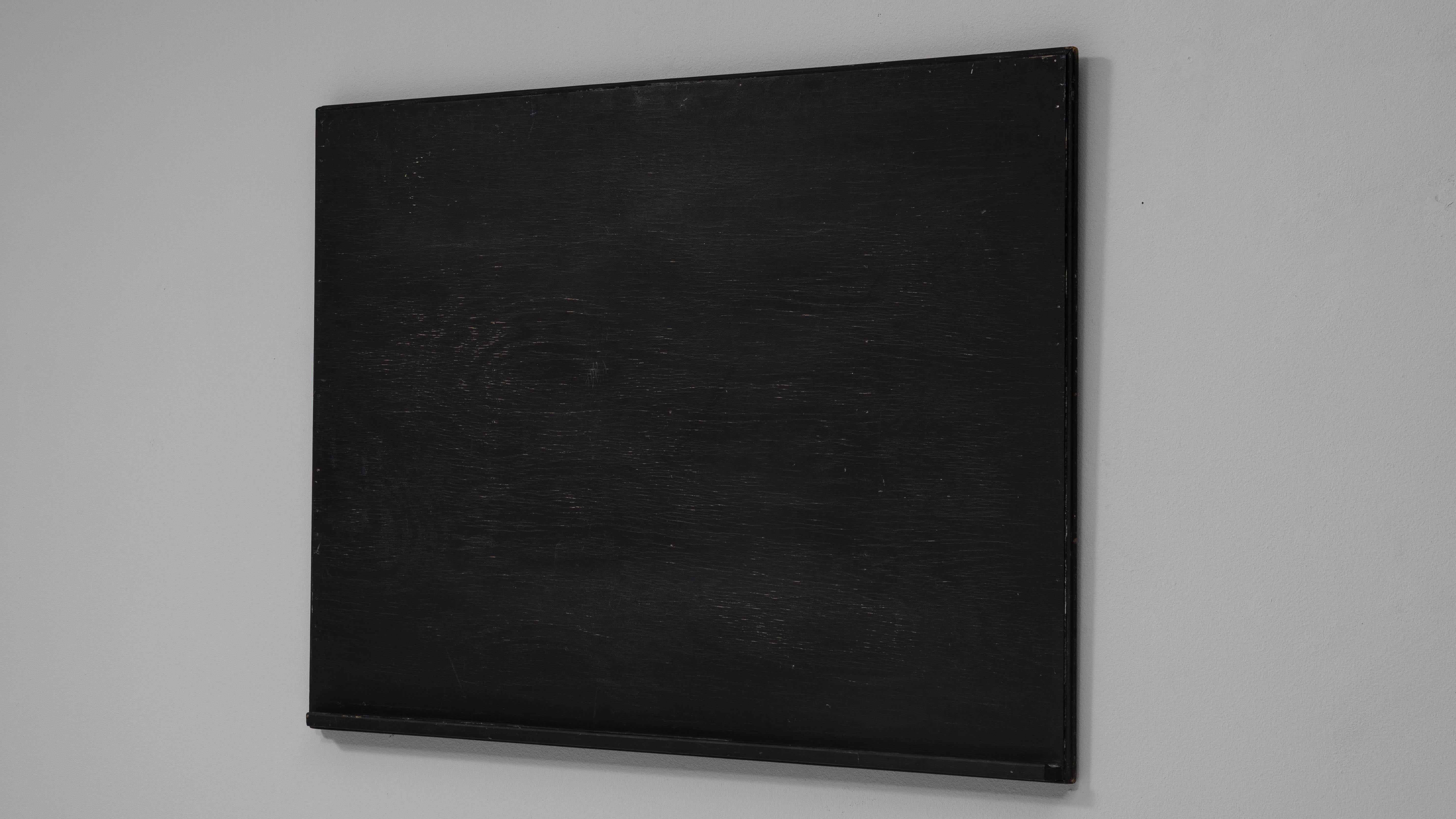 Tableau noir mural en bois français du 20e siècle en vente 1