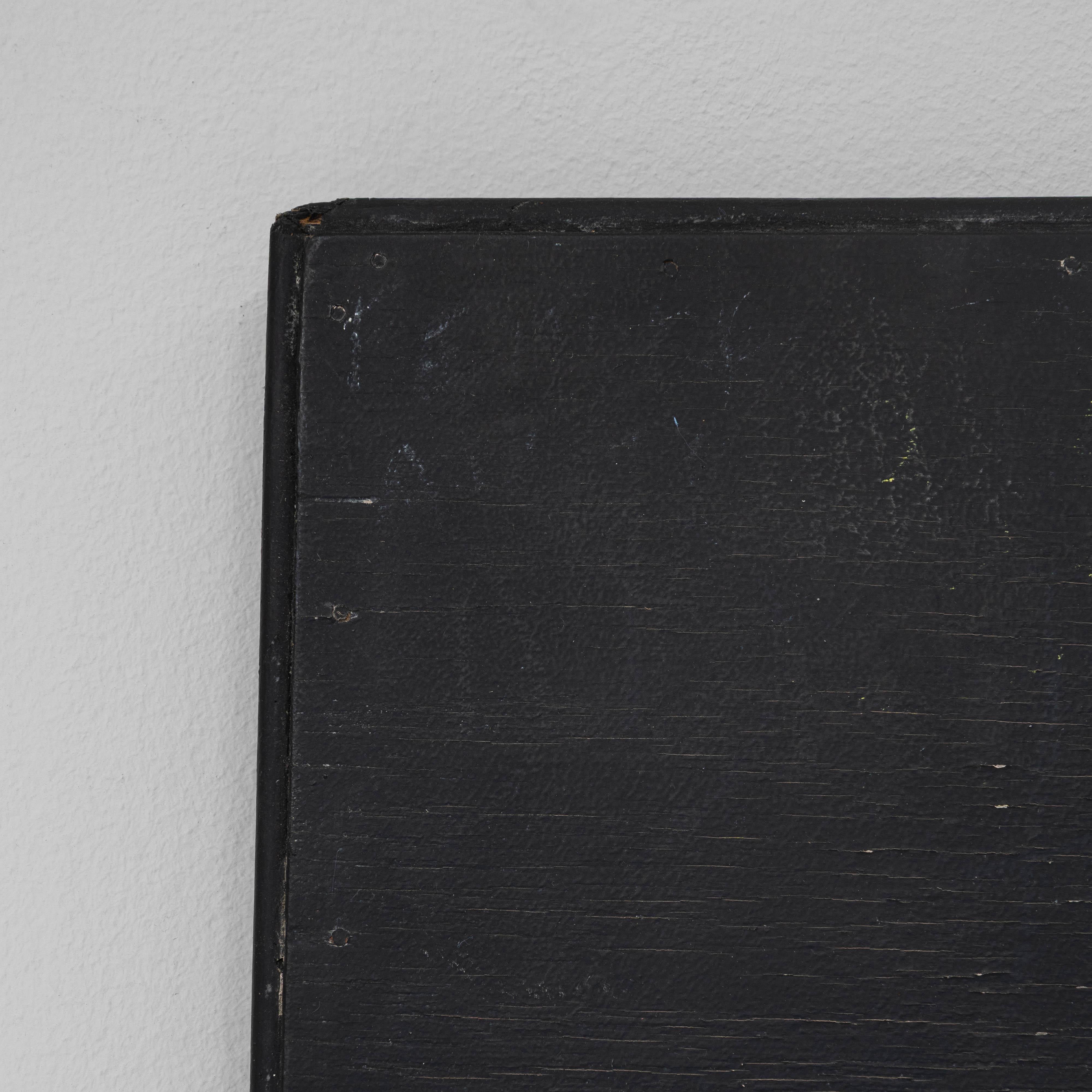 Tableau noir mural en bois français du 20e siècle en vente 2
