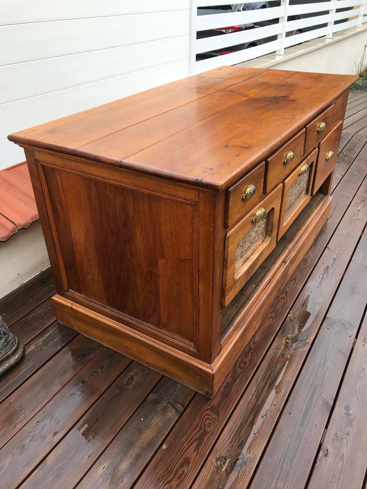 Early 20th Century 20th Century French Walnut Apothecary Cabinet or Chests of Drawer, 1900s