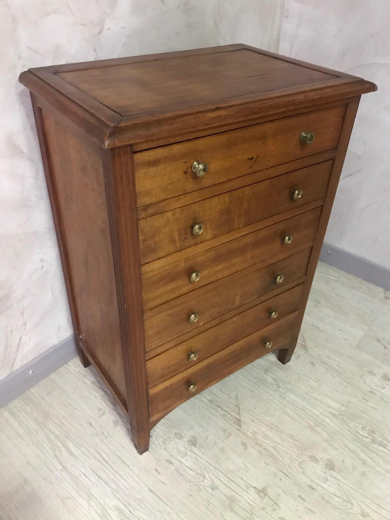 Late 20th Century 20th Century French Walnut Chests of Drawer