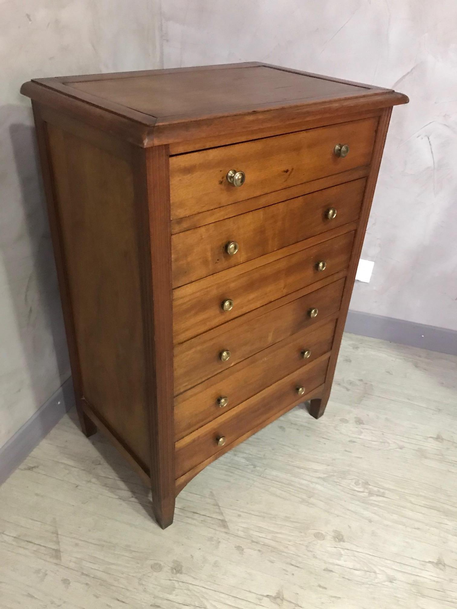 20th Century French Walnut Chests of Drawer 5