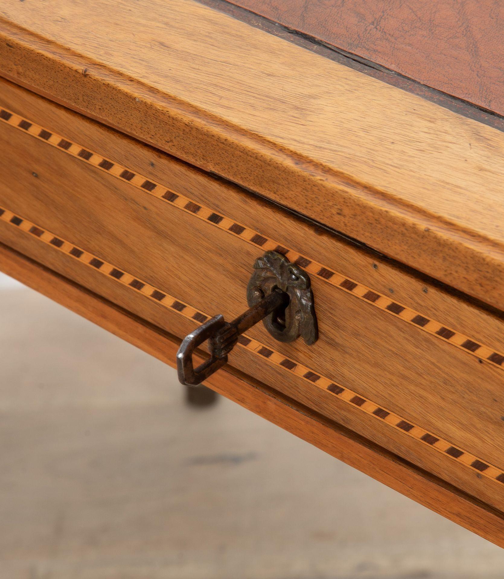 20th Century French Walnut Desk and Chair 5