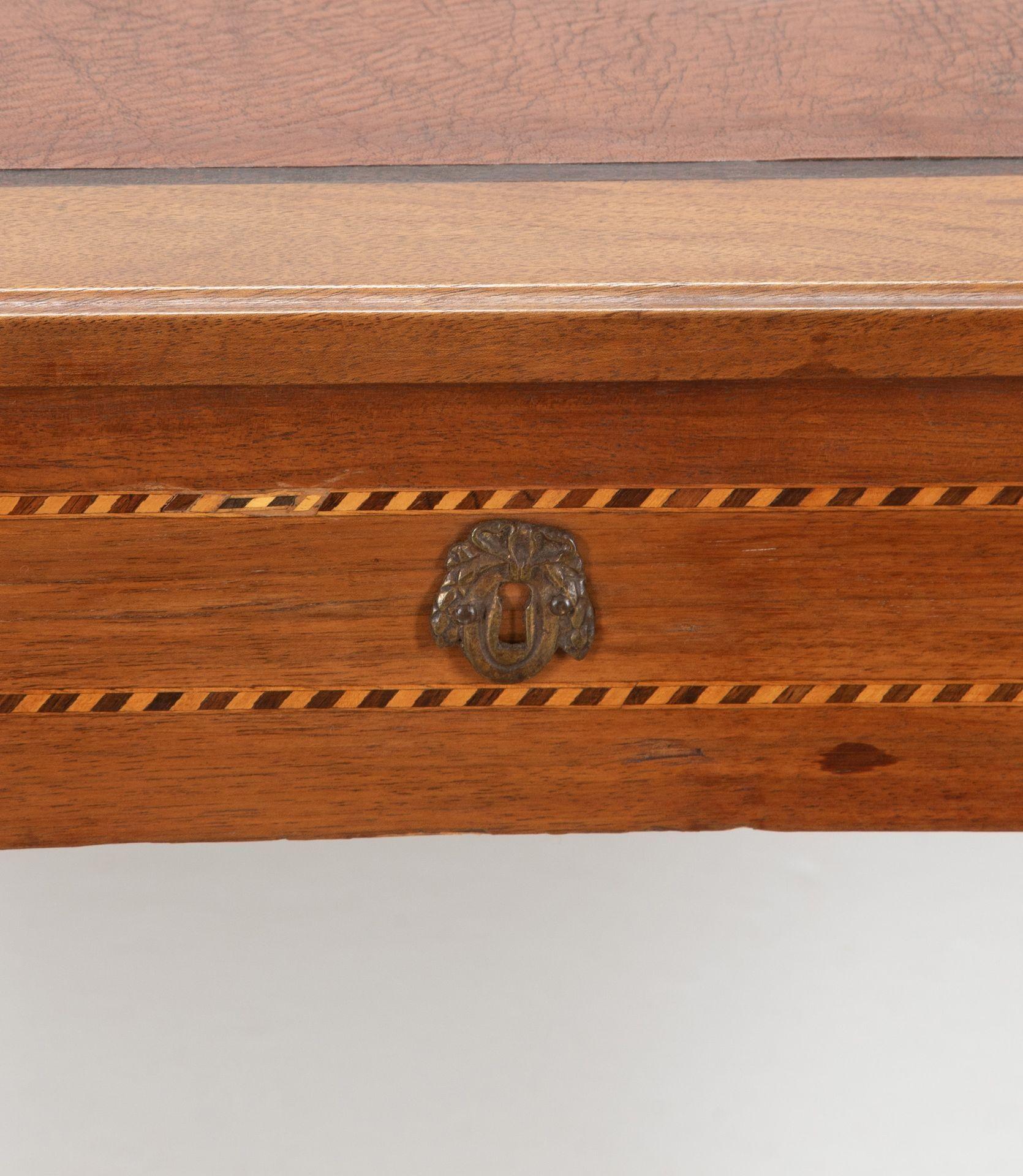 20th Century French Walnut Desk and Chair 6