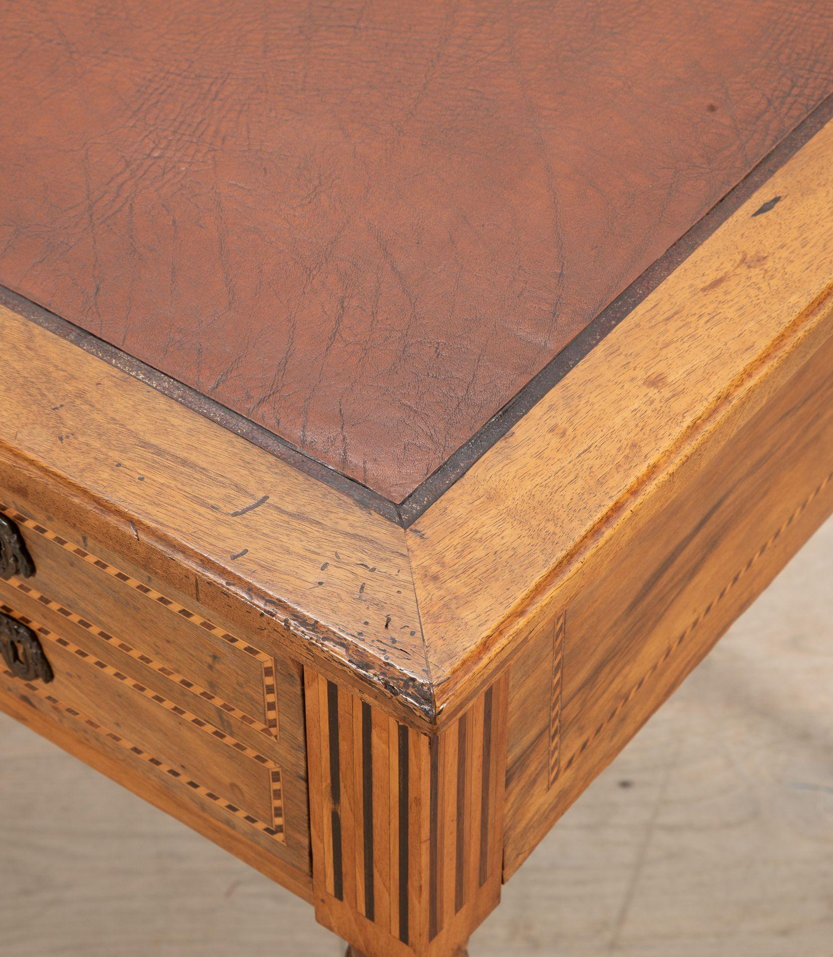 20th Century French Walnut Desk and Chair 1