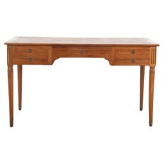 20th Century French Walnut Desk and Chair