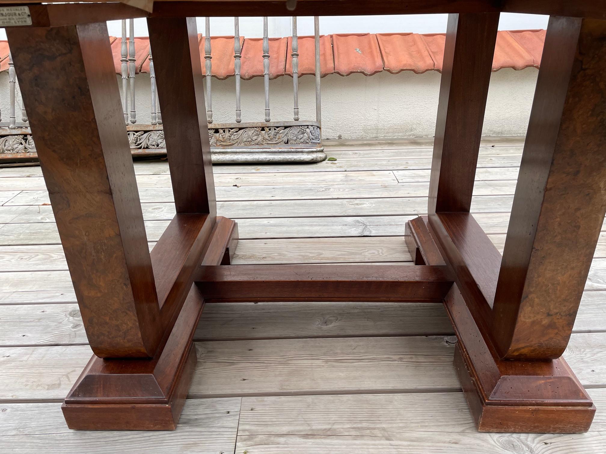 20th Century French Walnut Dining Table, 1940s 2