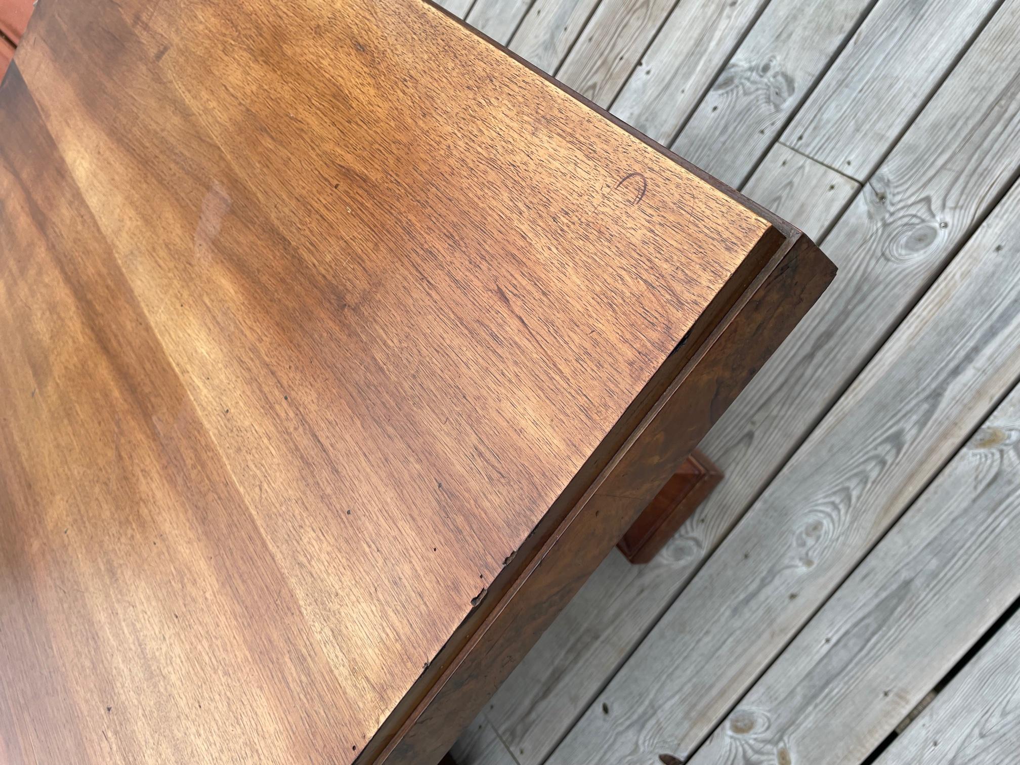 20th Century French Walnut Dining Table, 1940s 4