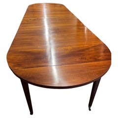 20th Century French Walnut Extension Table with Four Leaves Circa 1900