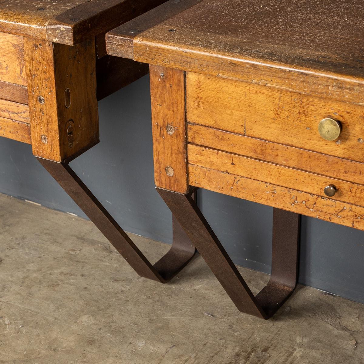 20th Century French Walnut Jewellery Makers Benches, c.1920 For Sale 12